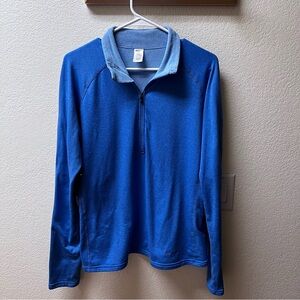 The North Face quarter zip large blue warm